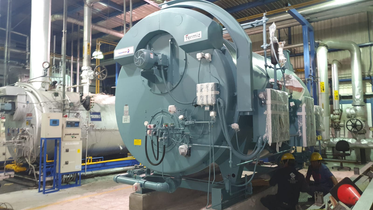 Caldera de vapor industrial