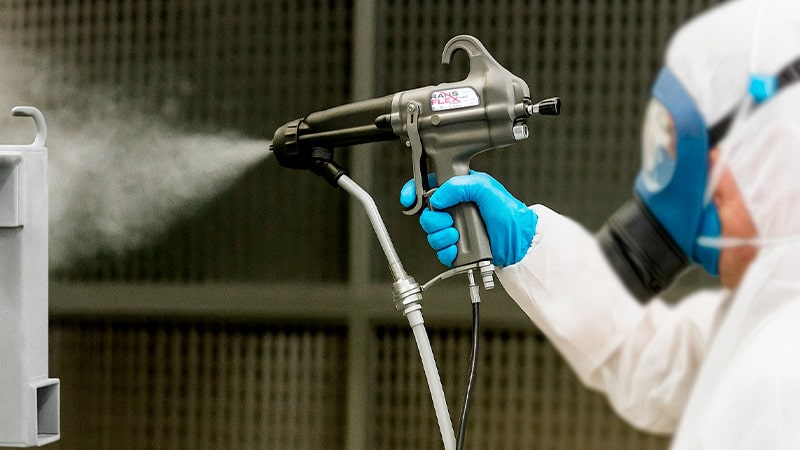 Sistema de aplicación de pintura electrostática