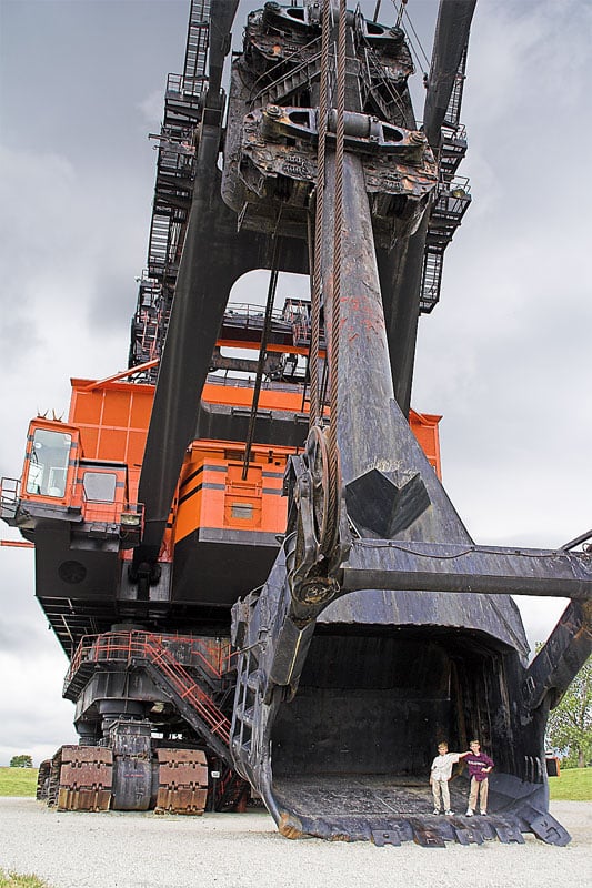 Excavadora de minería de carbón
